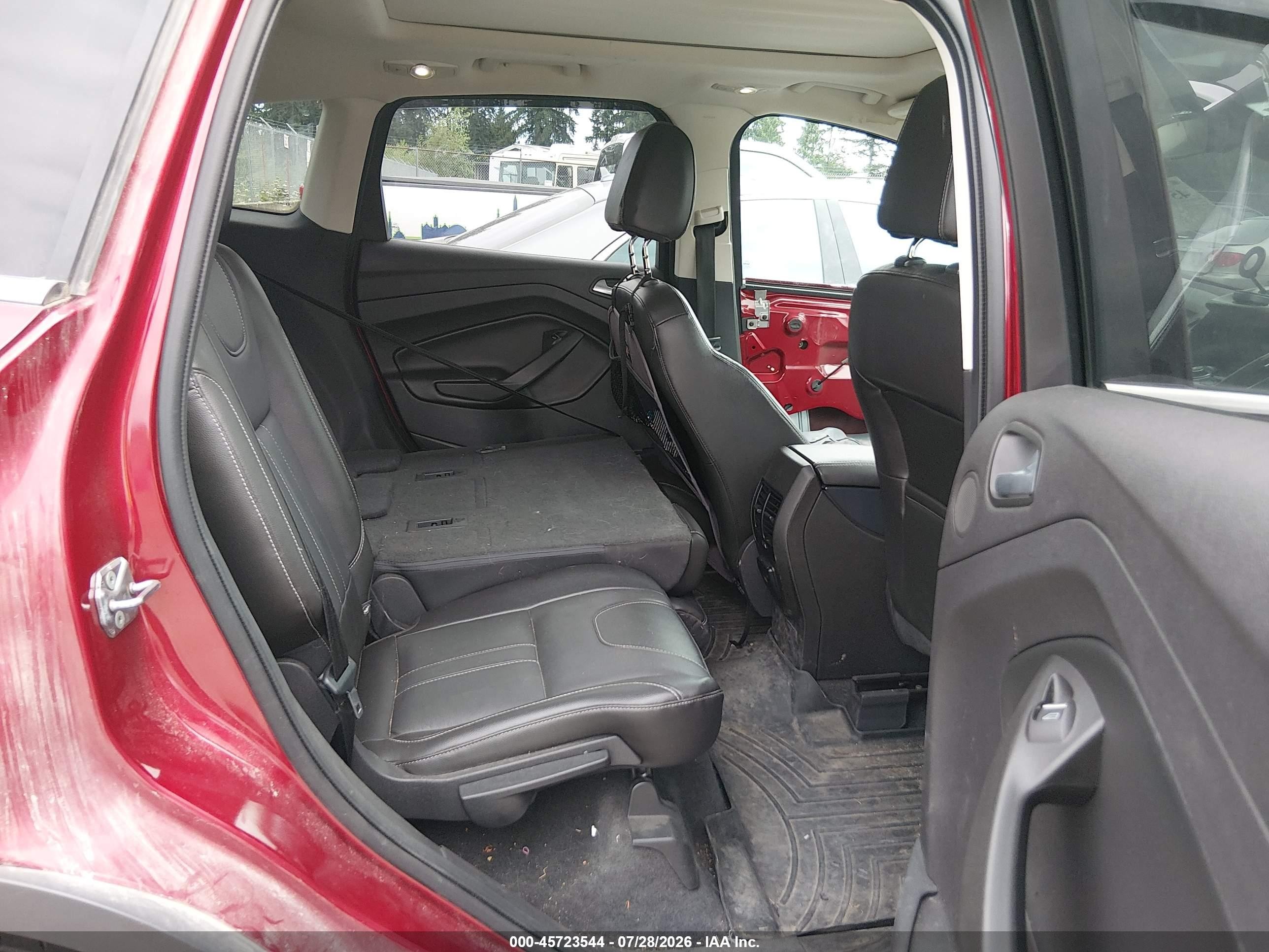 2013 Ford Escape Titanium Red vin: 1FMCU9J99DUC36496
