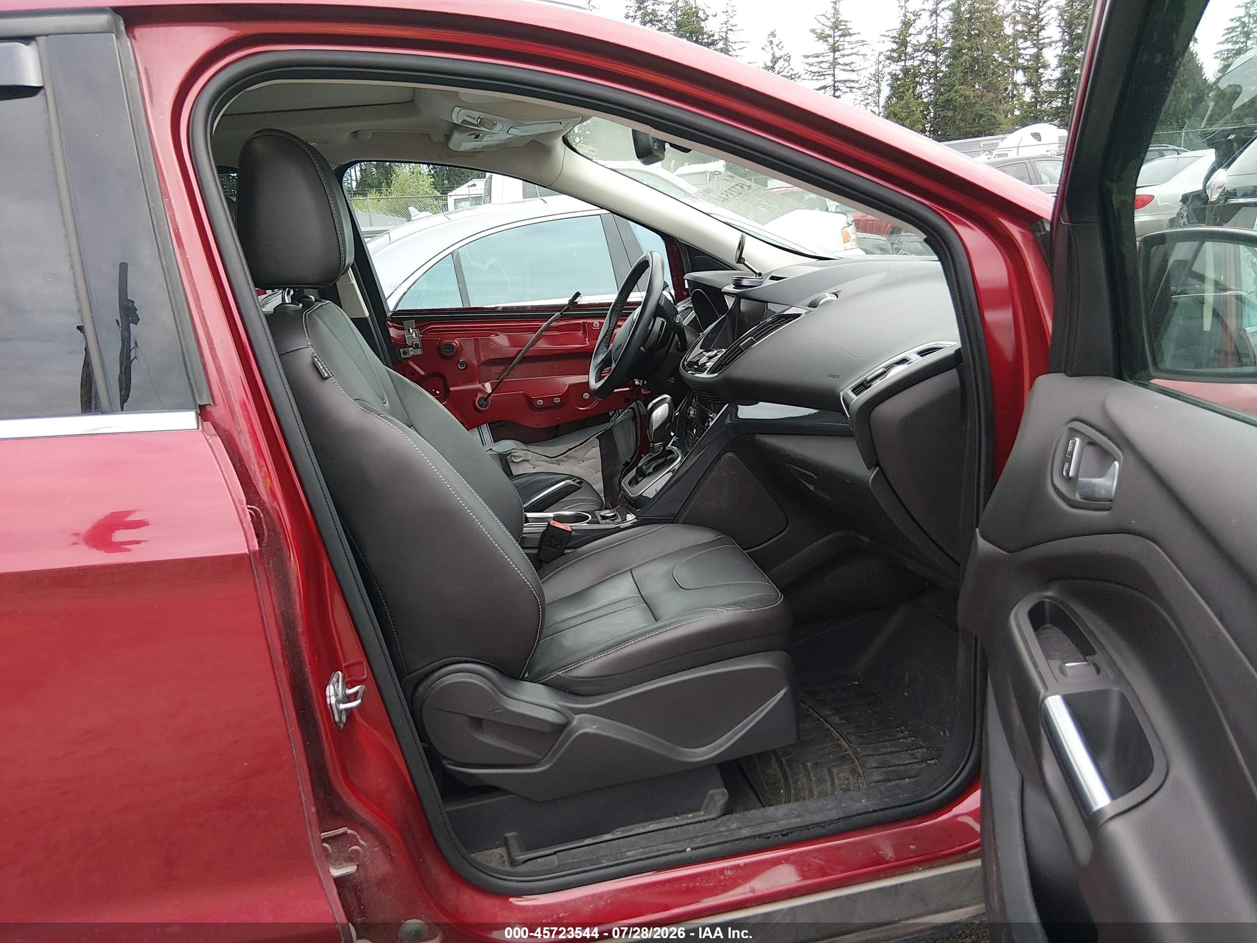 2013 Ford Escape Titanium Red vin: 1FMCU9J99DUC36496