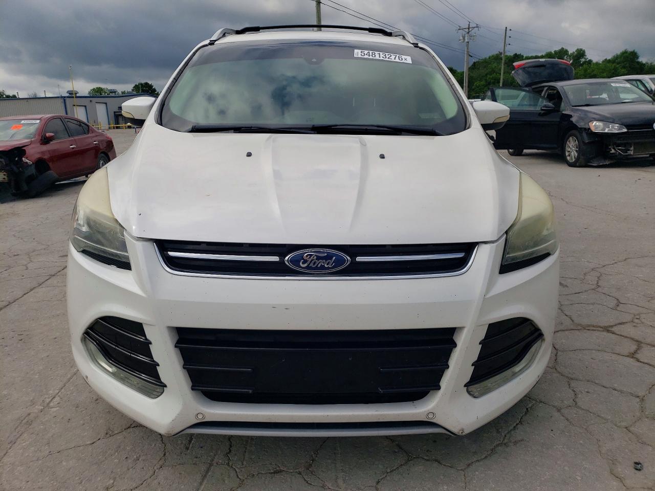 2013 Ford Escape Titanium White vin: 1FMCU9J99DUD14467
