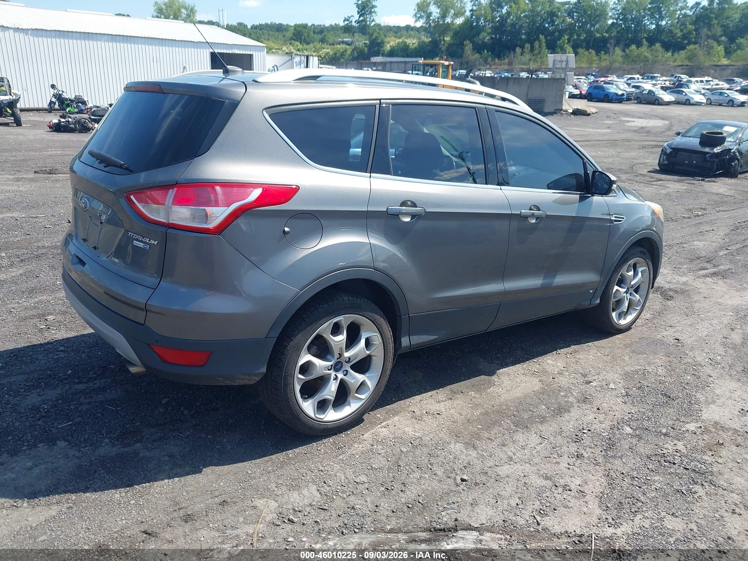 2013 Ford Escape Titanium Gray vin: 1FMCU9J99DUD65001