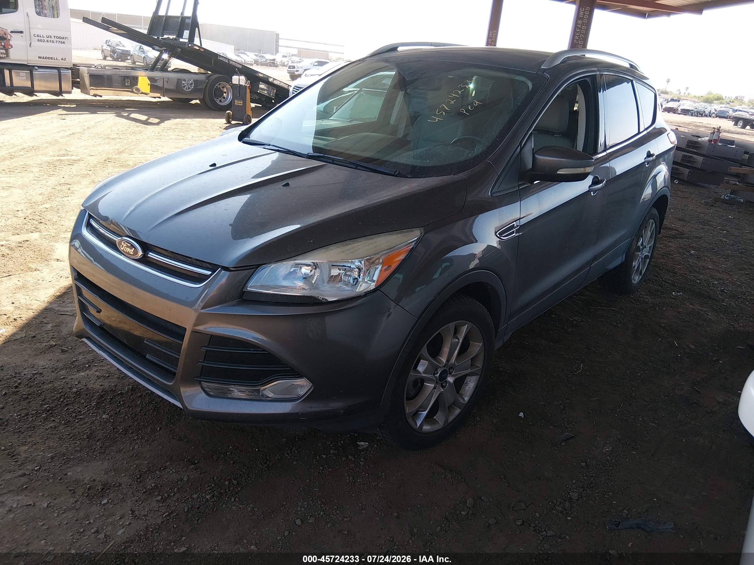 2014 Ford Escape Titanium Серый vin: 1FMCU9J99EUA19161