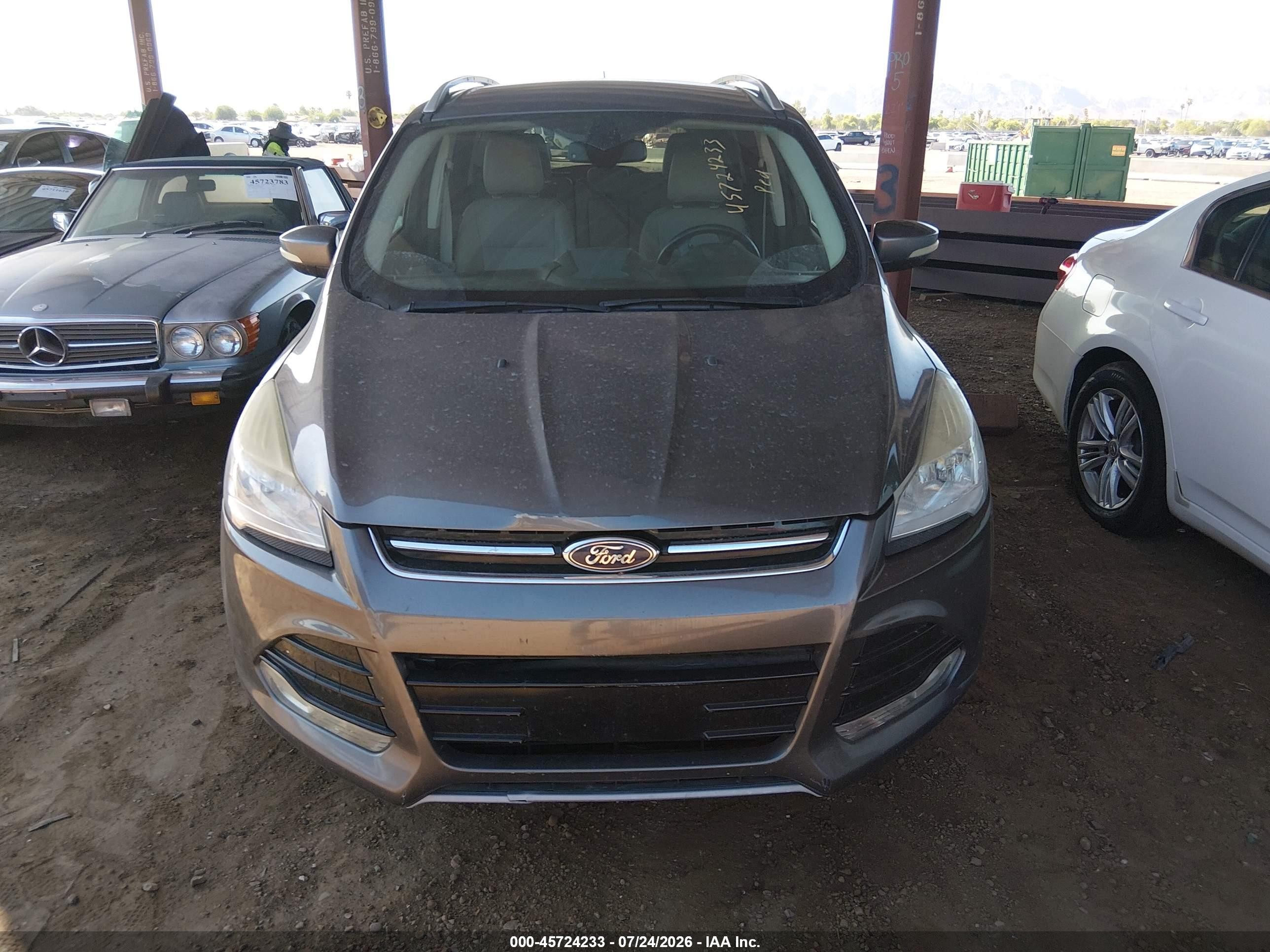 2014 Ford Escape Titanium Серый vin: 1FMCU9J99EUA19161