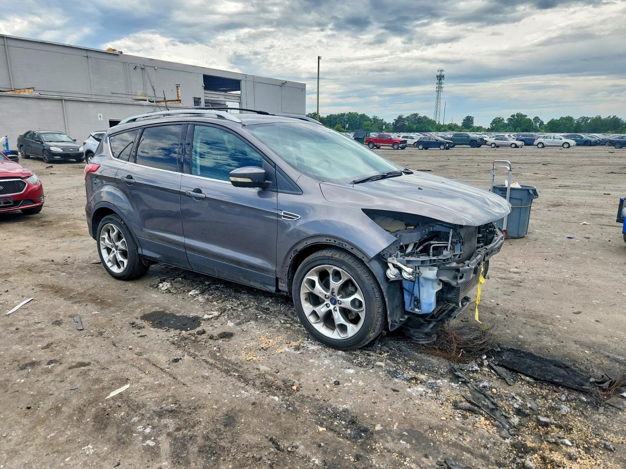 2014 Ford Escape Titanium Gray vin: 1FMCU9J99EUA27678
