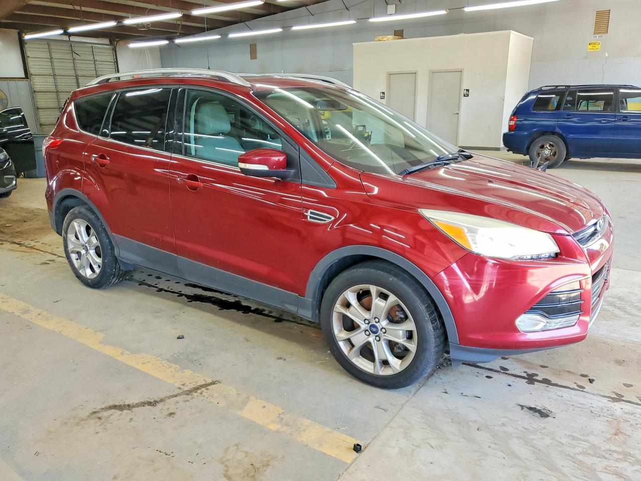 2014 Ford Escape Titanium Red vin: 1FMCU9J99EUA31567