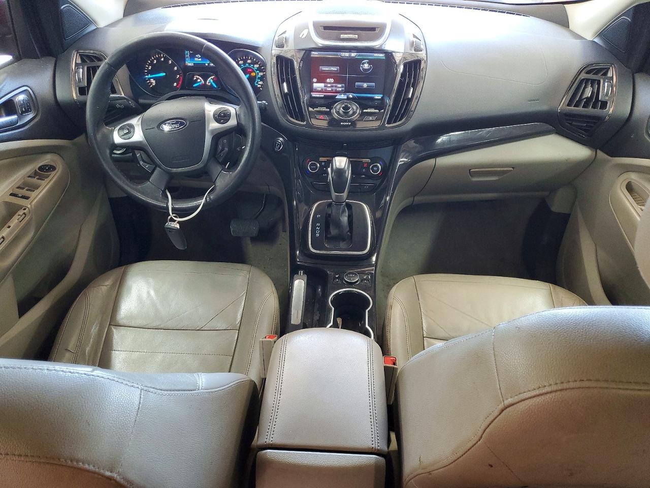 2014 Ford Escape Titanium Red vin: 1FMCU9J99EUA31567