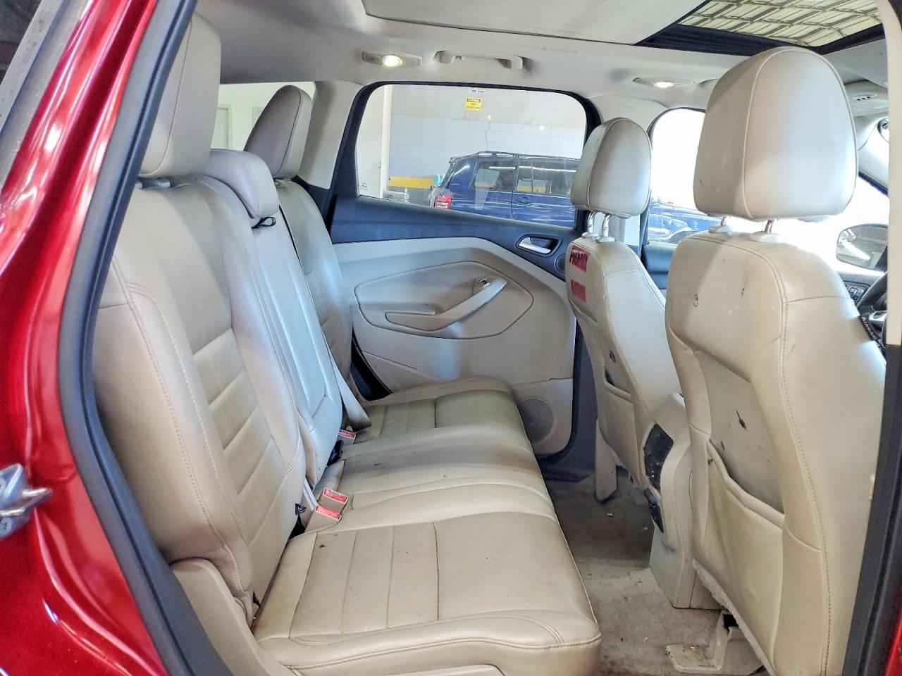2014 Ford Escape Titanium Red vin: 1FMCU9J99EUA31567