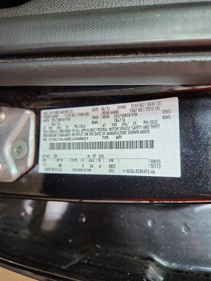 2014 Ford Escape Titanium Black vin: 1FMCU9J99EUA68621
