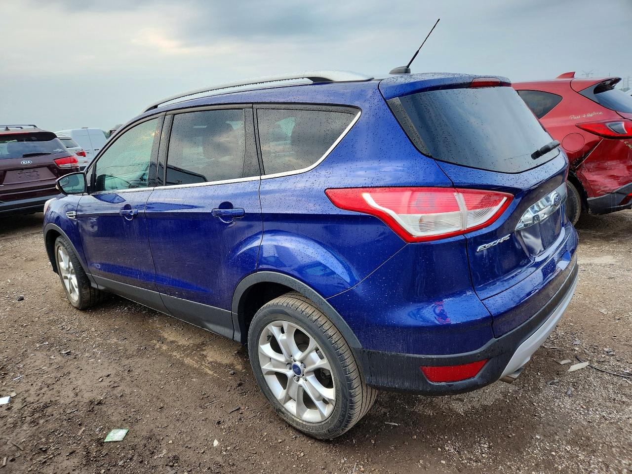 2014 Ford Escape Titanium Blue vin: 1FMCU9J99EUA69087