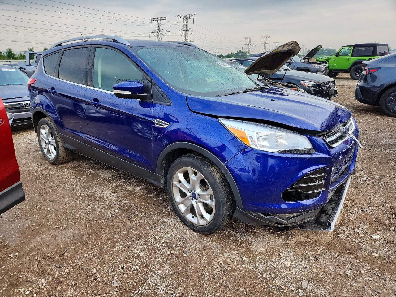 2014 Ford Escape Titanium Blue vin: 1FMCU9J99EUA69087