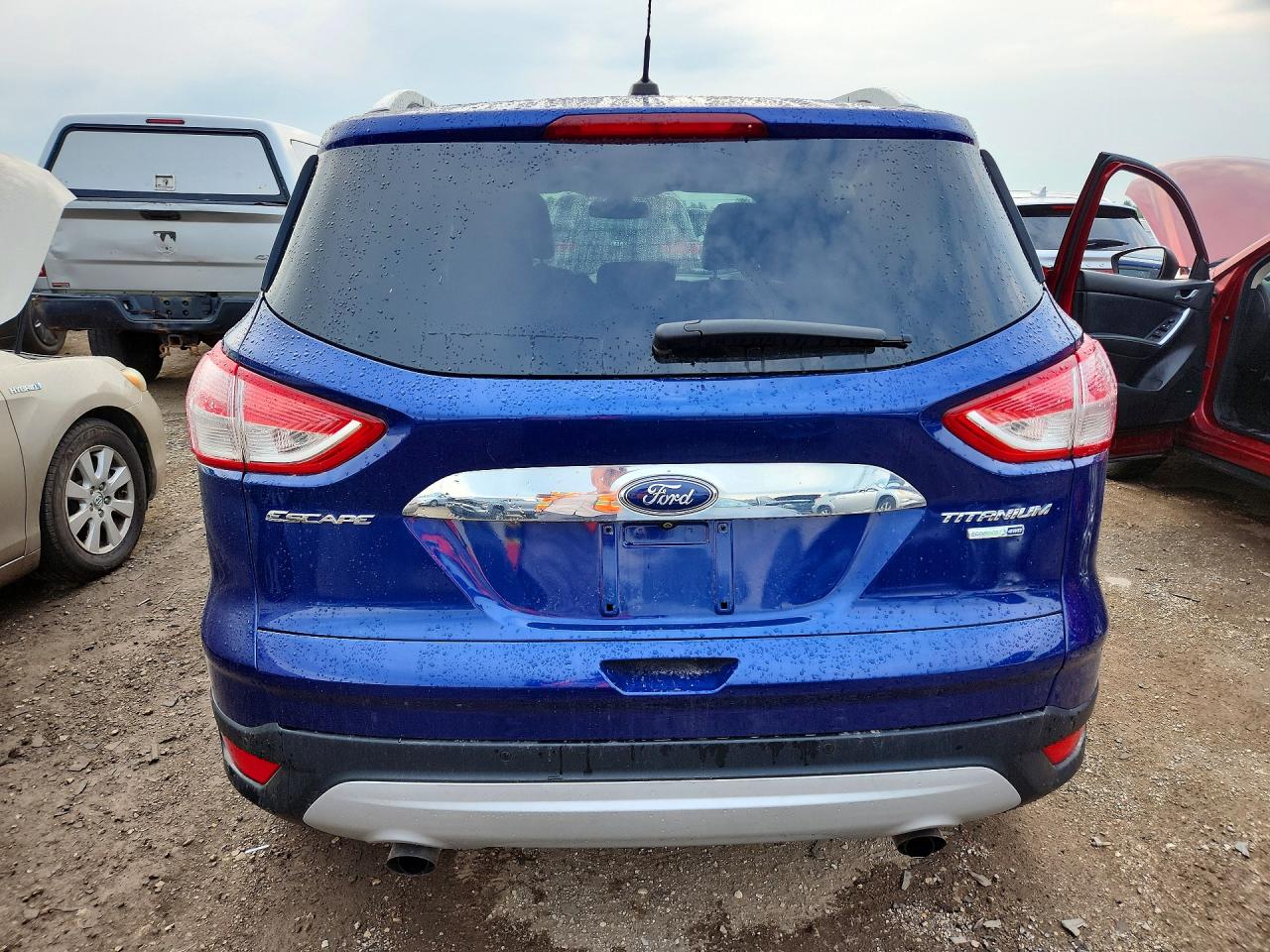 2014 Ford Escape Titanium Blue vin: 1FMCU9J99EUA69087