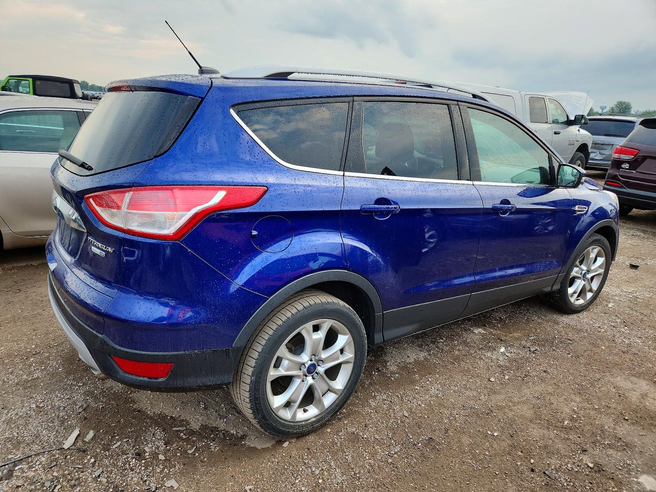 2014 Ford Escape Titanium Blue vin: 1FMCU9J99EUA69087