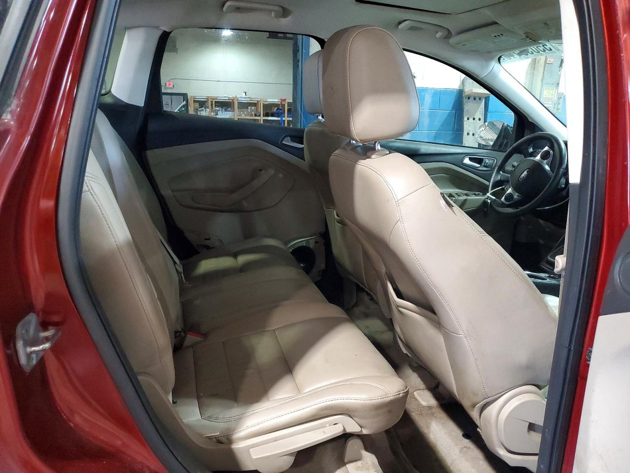 2014 Ford Escape Titanium Red vin: 1FMCU9J99EUA88173