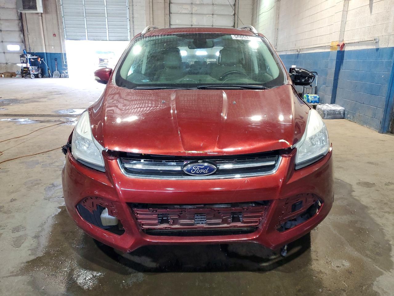 2014 Ford Escape Titanium Red vin: 1FMCU9J99EUA88173