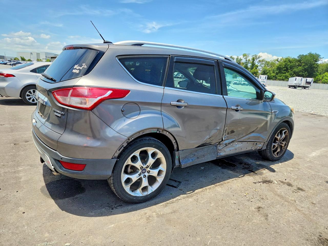 2014 Ford Escape Titanium Gray vin: 1FMCU9J99EUA96354