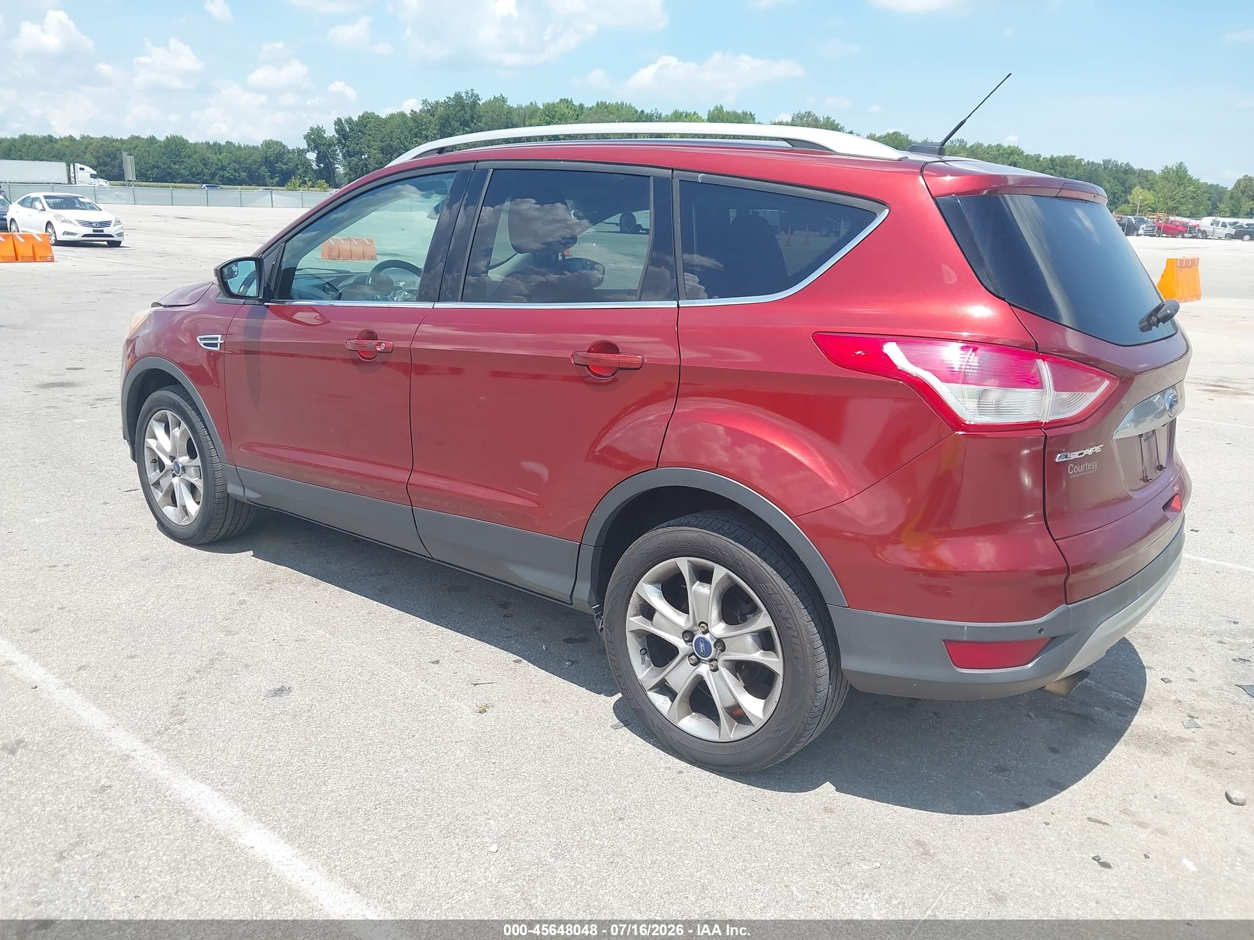 2014 Ford Escape Titanium Burgundy vin: 1FMCU9J99EUB03254