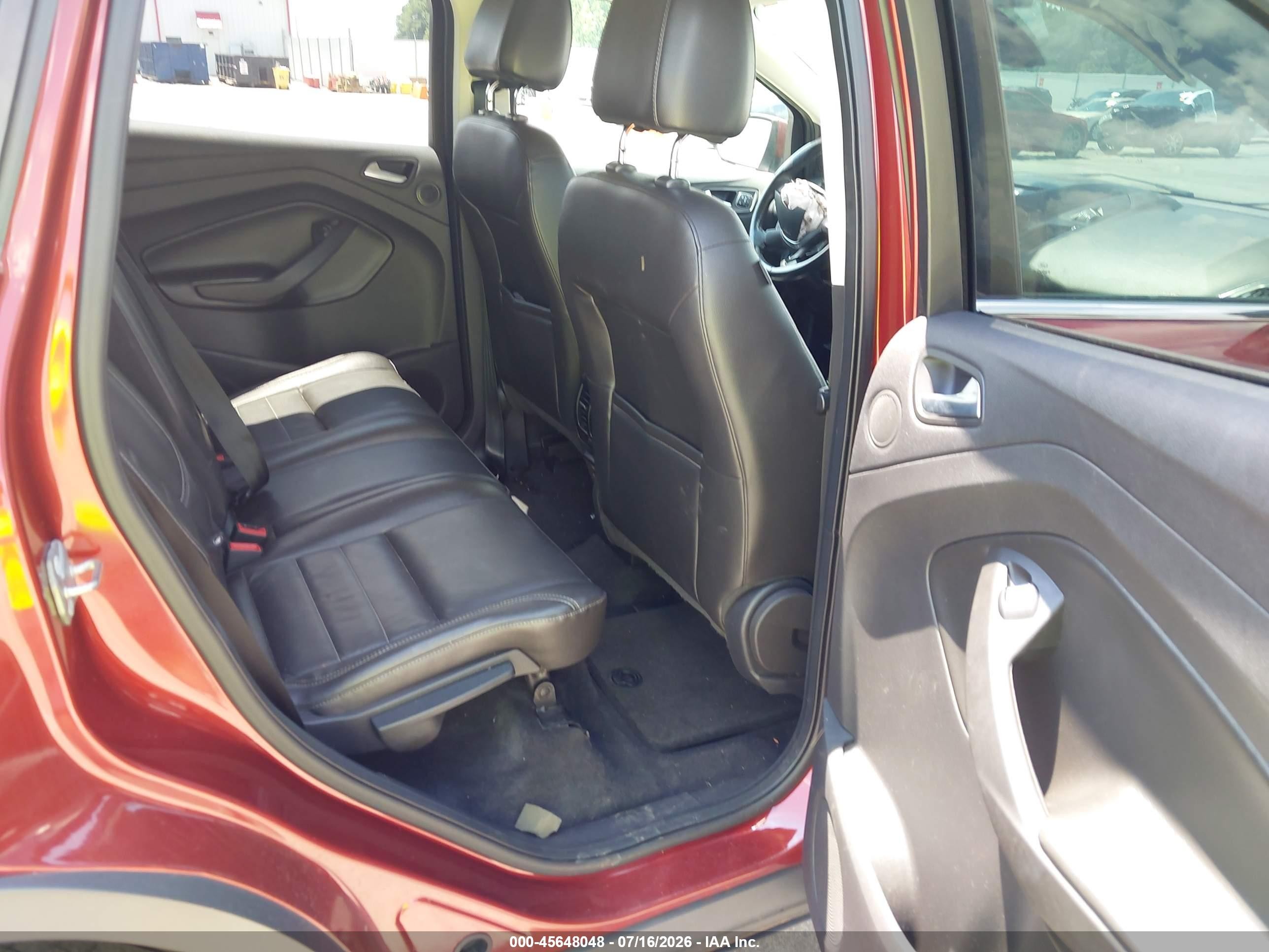 2014 Ford Escape Titanium Burgundy vin: 1FMCU9J99EUB03254