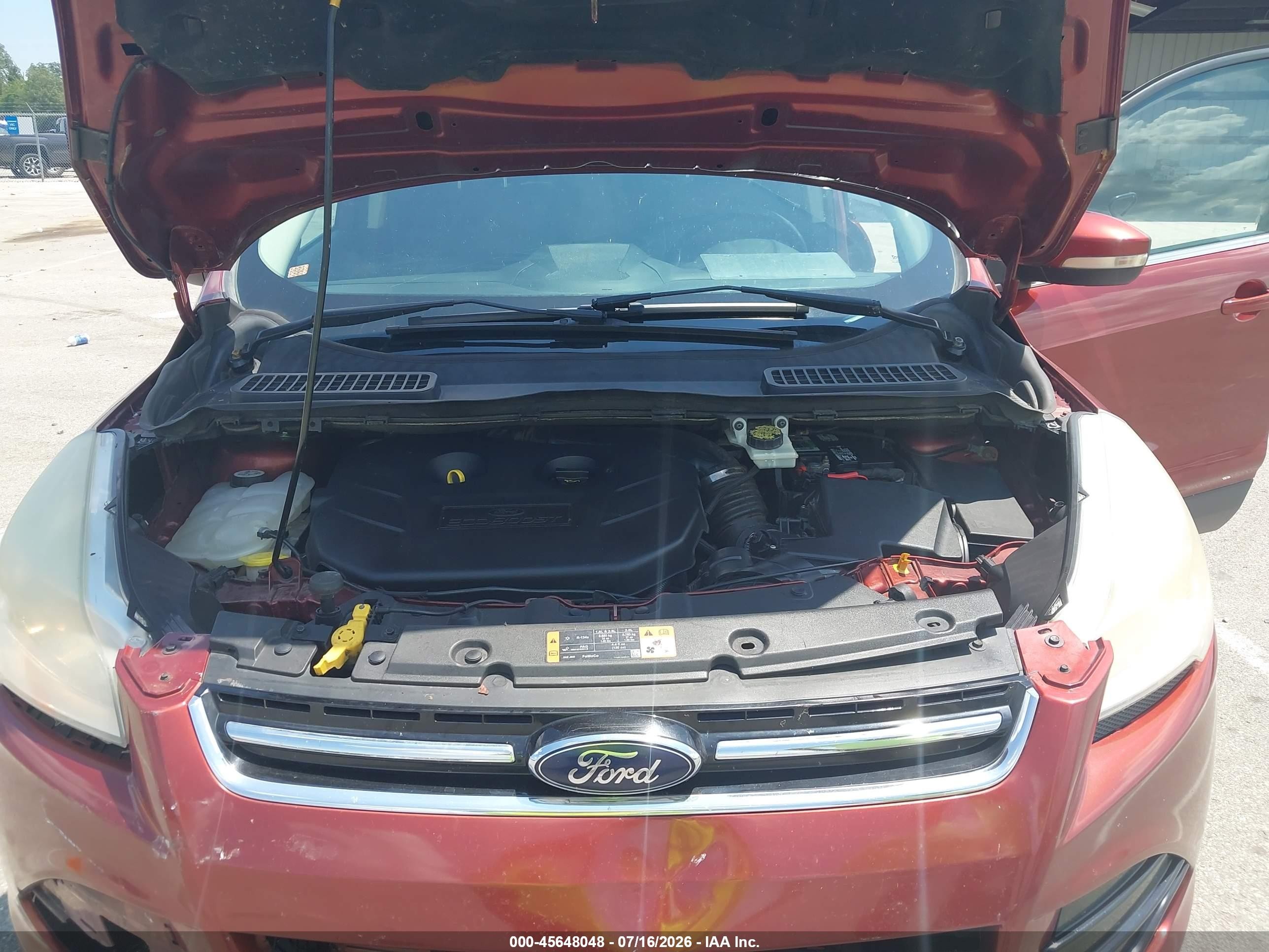 2014 Ford Escape Titanium Burgundy vin: 1FMCU9J99EUB03254