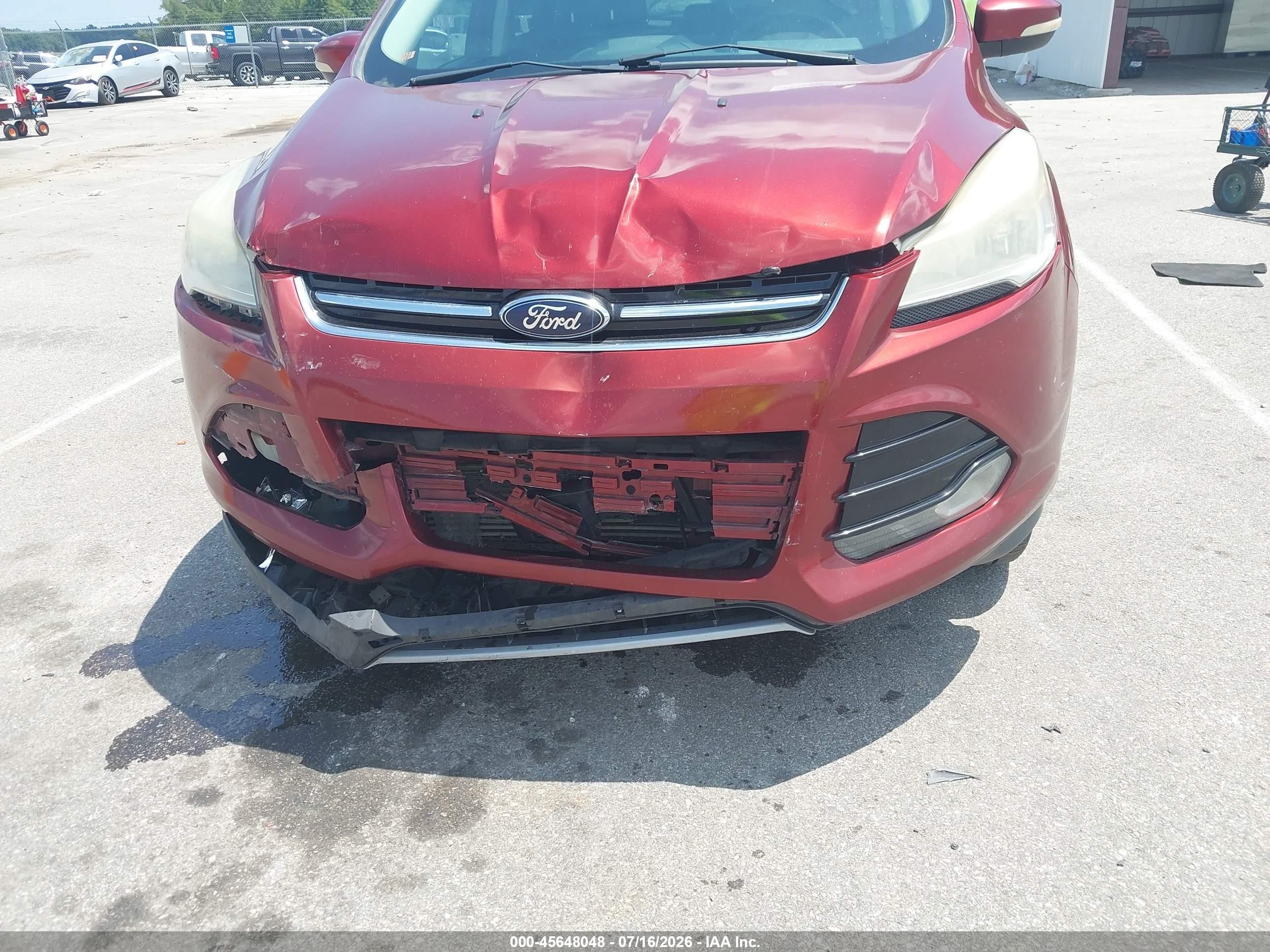 2014 Ford Escape Titanium Burgundy vin: 1FMCU9J99EUB03254