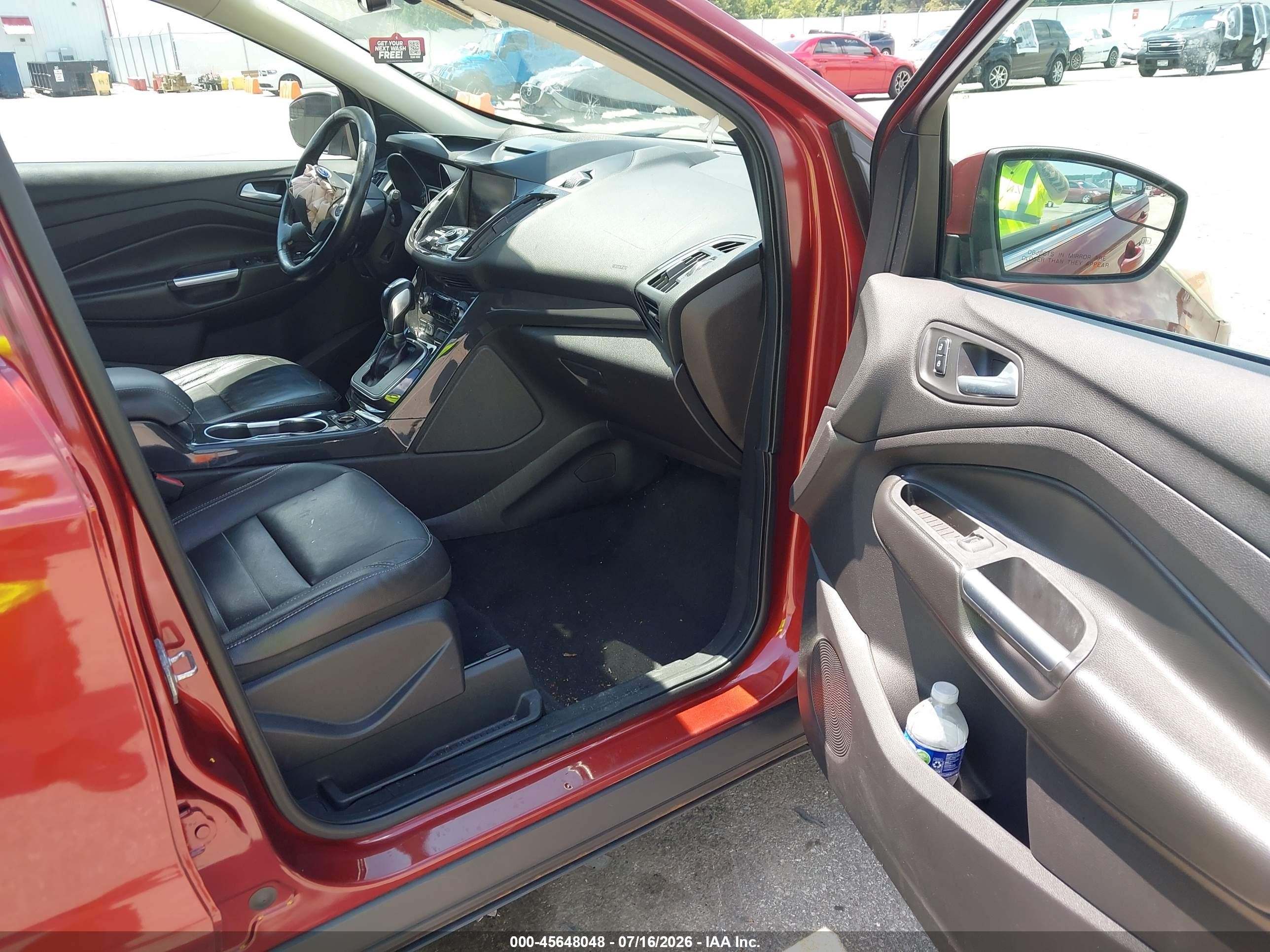 2014 Ford Escape Titanium Burgundy vin: 1FMCU9J99EUB03254
