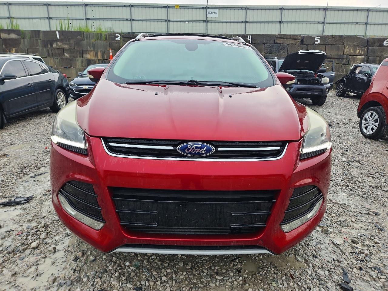 2014 Ford Escape Titanium Burgundy vin: 1FMCU9J99EUB13556