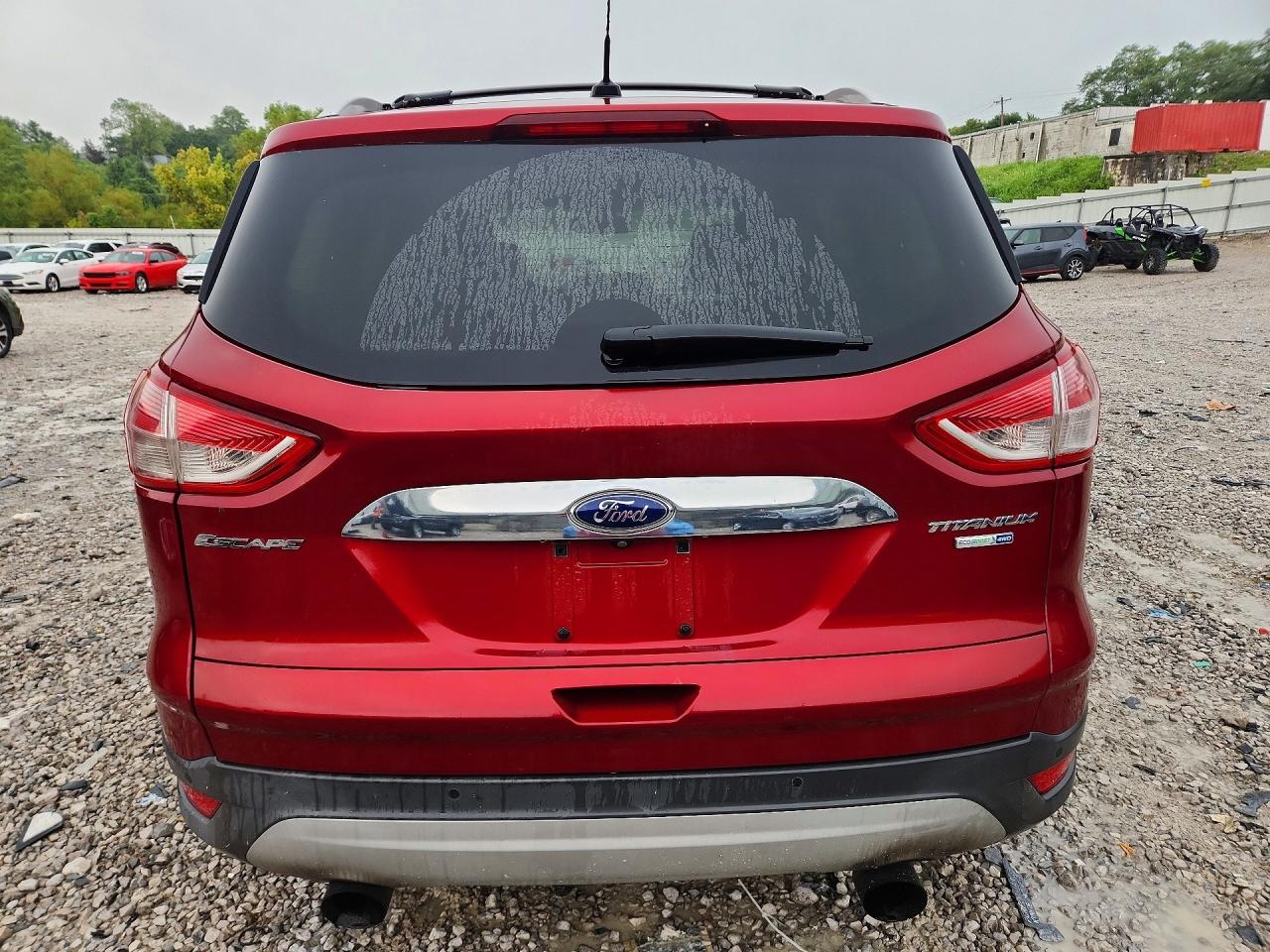 2014 Ford Escape Titanium Burgundy vin: 1FMCU9J99EUB13556