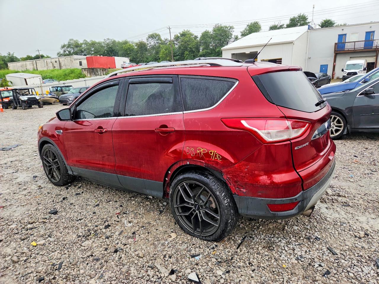 2014 Ford Escape Titanium Burgundy vin: 1FMCU9J99EUB13556