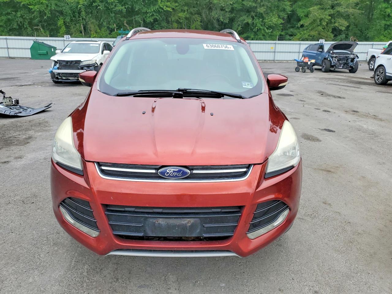 2014 Ford Escape Titanium Red vin: 1FMCU9J99EUB26193