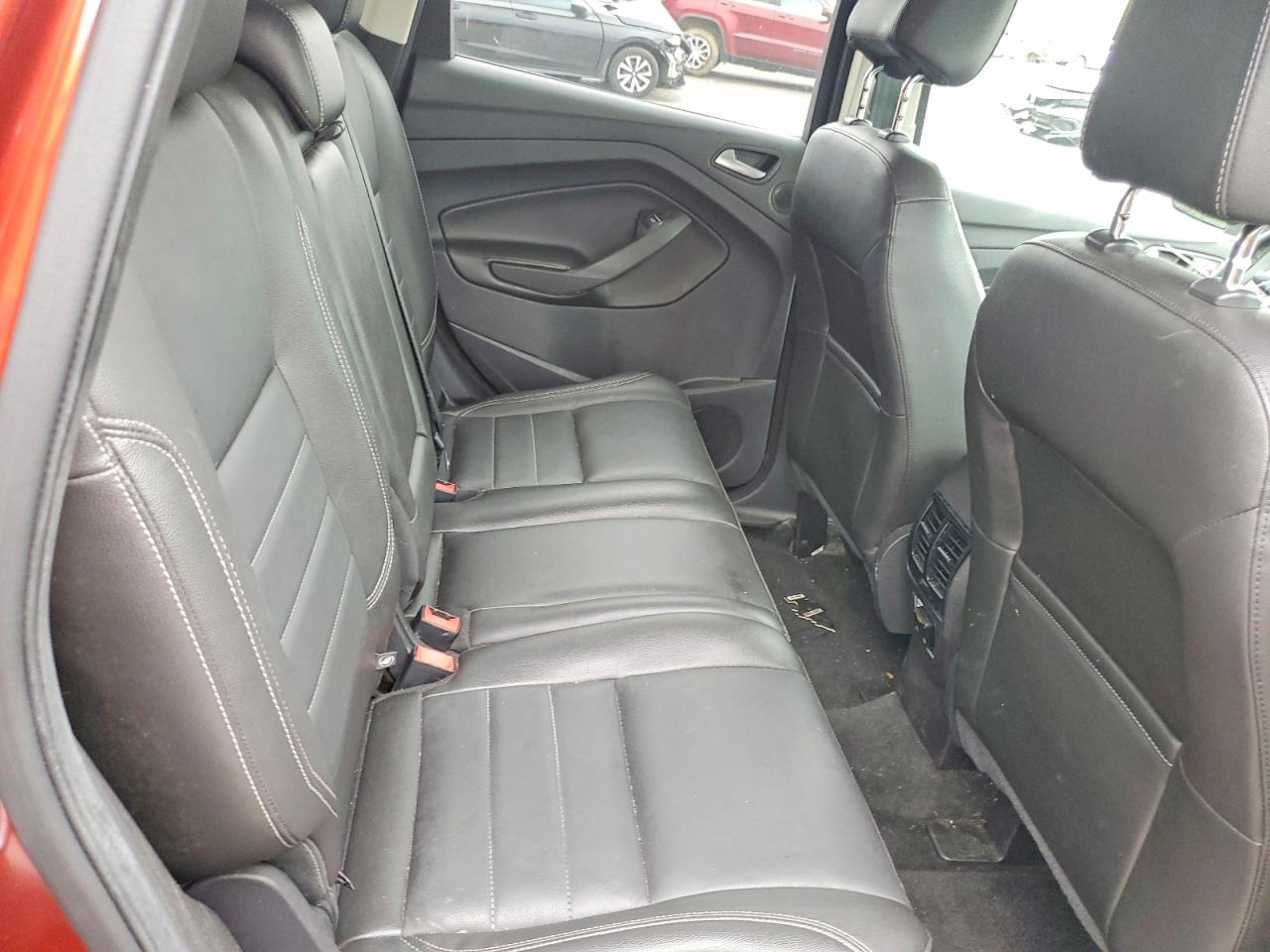 2014 Ford Escape Titanium Red vin: 1FMCU9J99EUB26193