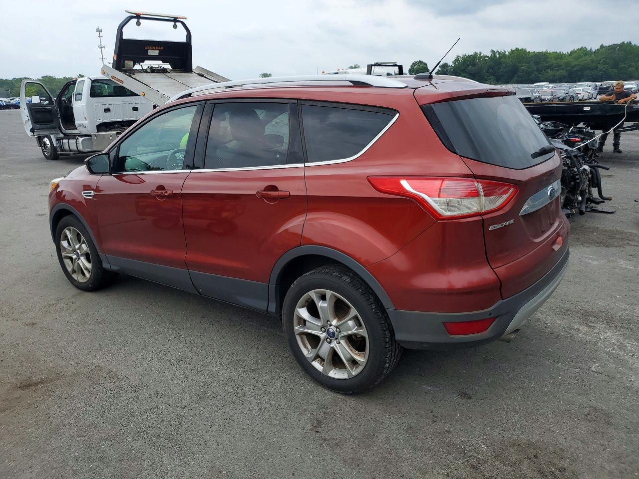 2014 Ford Escape Titanium Red vin: 1FMCU9J99EUB26193