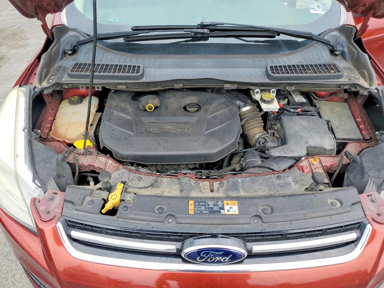 2014 Ford Escape Titanium Red vin: 1FMCU9J99EUB26193