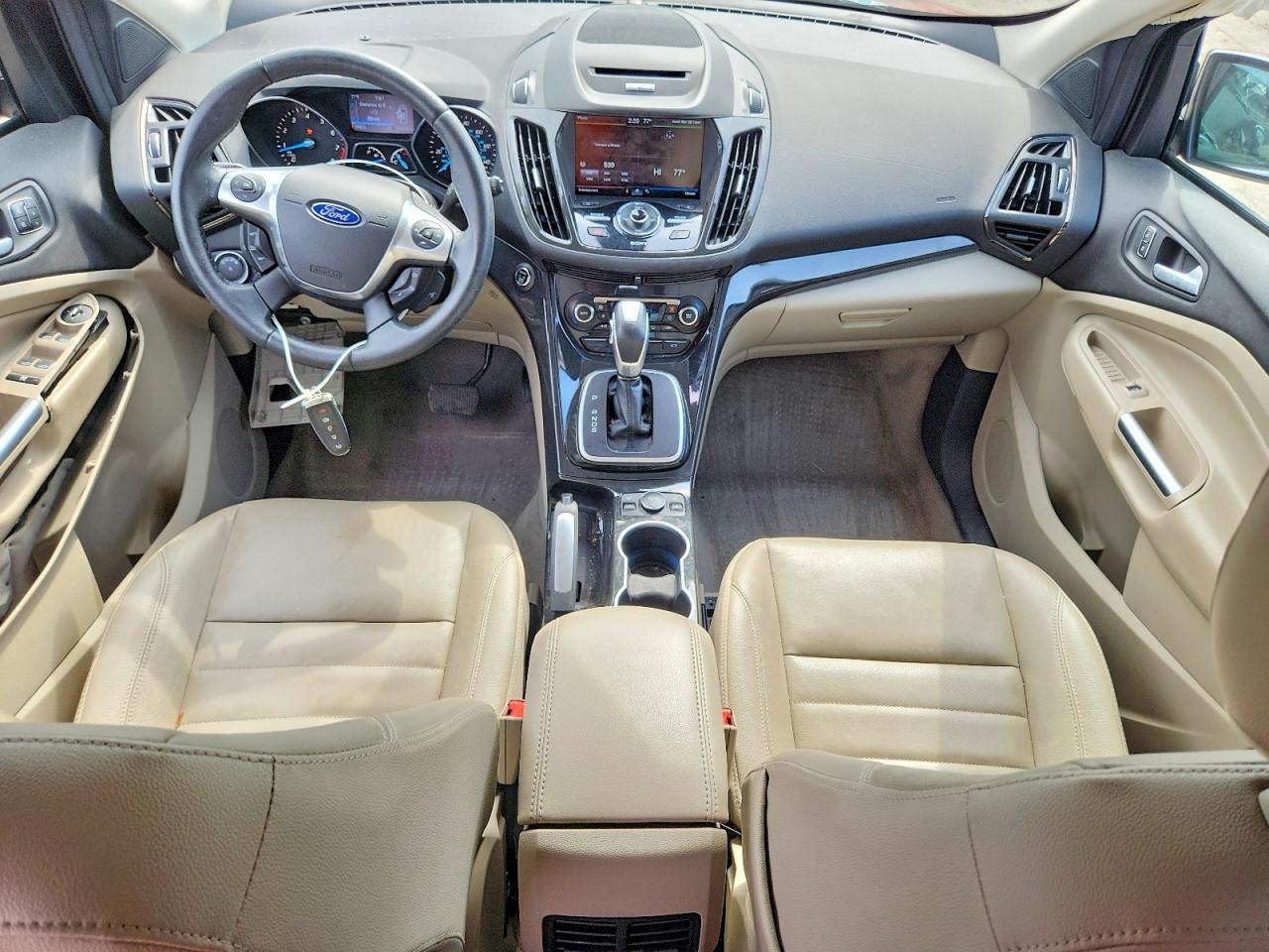 2014 Ford Escape Titanium Maroon vin: 1FMCU9J99EUB37047