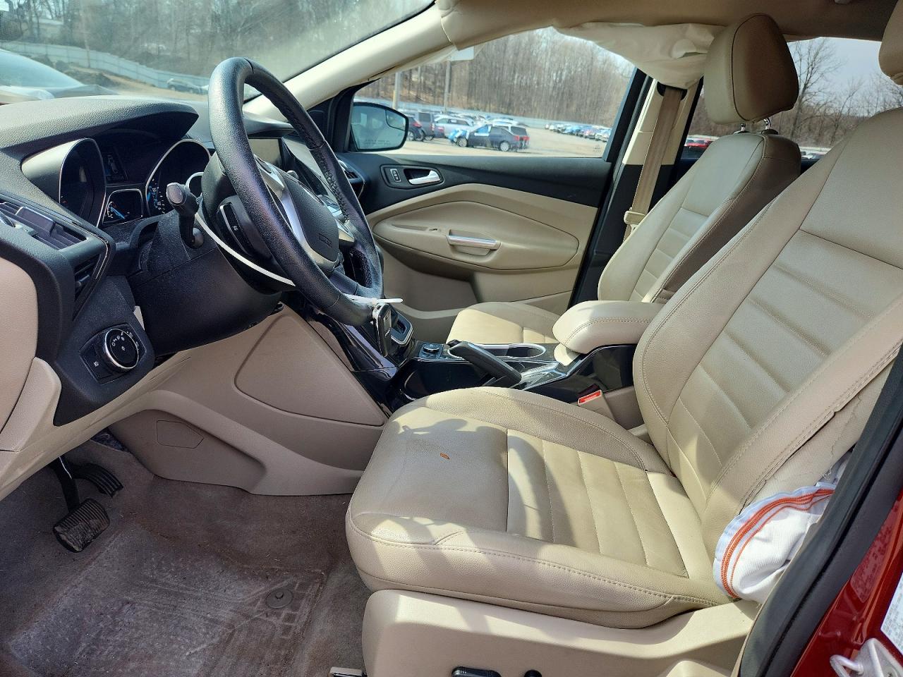 2014 Ford Escape Titanium Maroon vin: 1FMCU9J99EUB37047