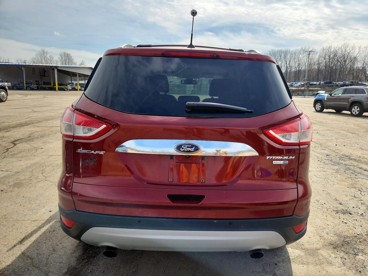 2014 Ford Escape Titanium Maroon vin: 1FMCU9J99EUB37047
