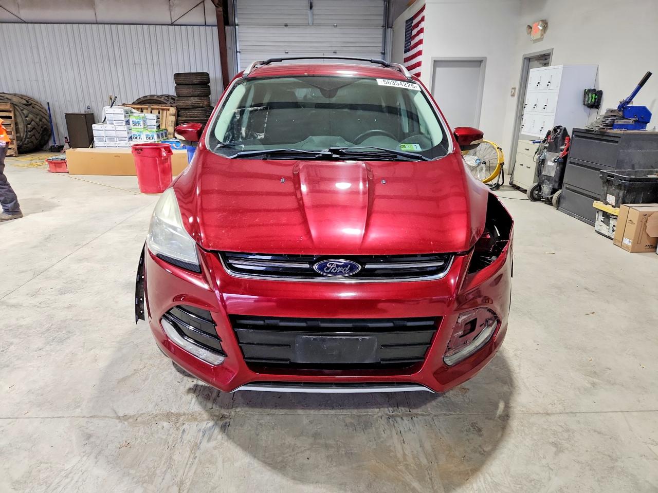 2014 Ford Escape Titanium Burgundy vin: 1FMCU9J99EUB93683