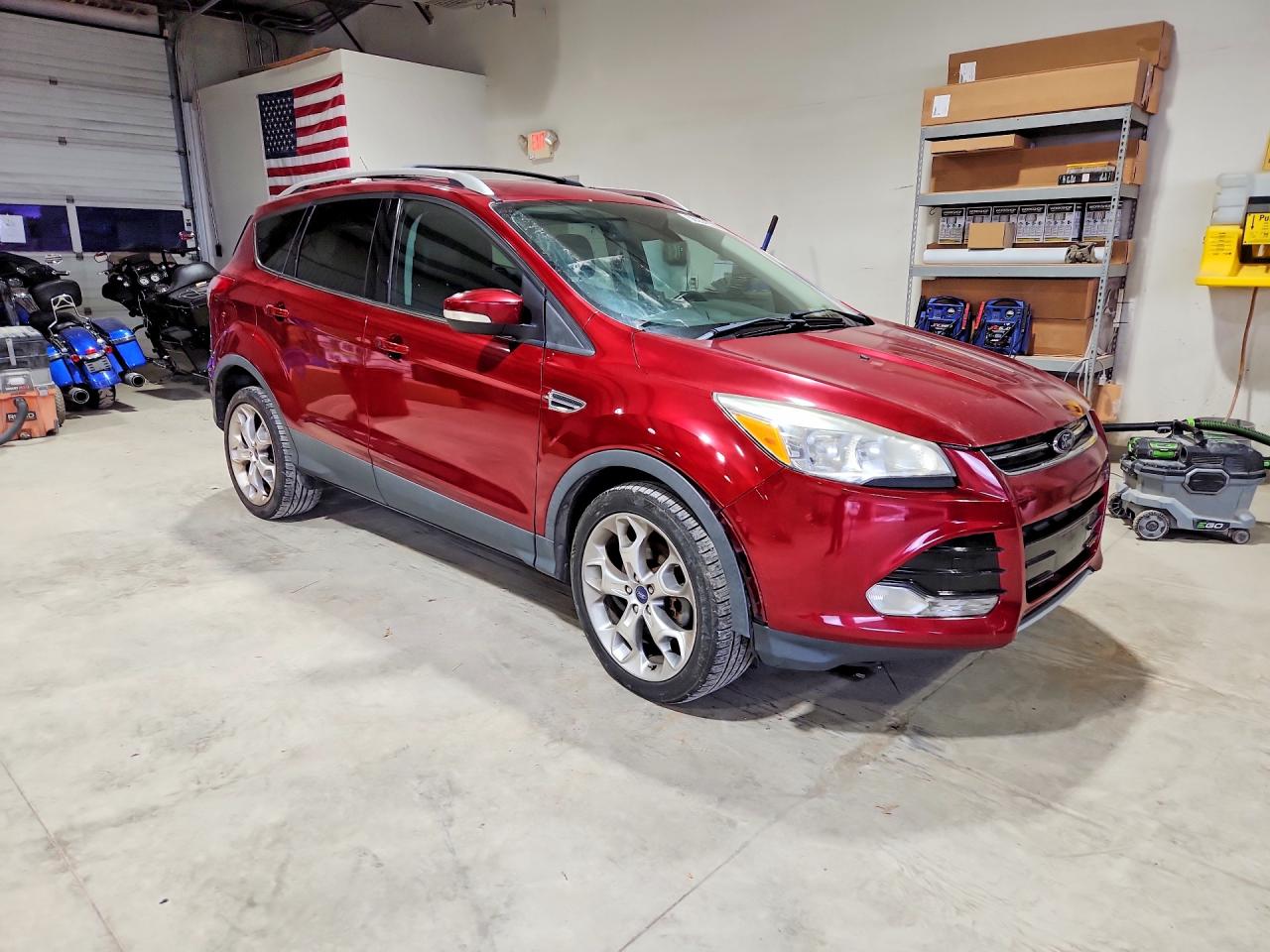 2014 Ford Escape Titanium Burgundy vin: 1FMCU9J99EUB93683