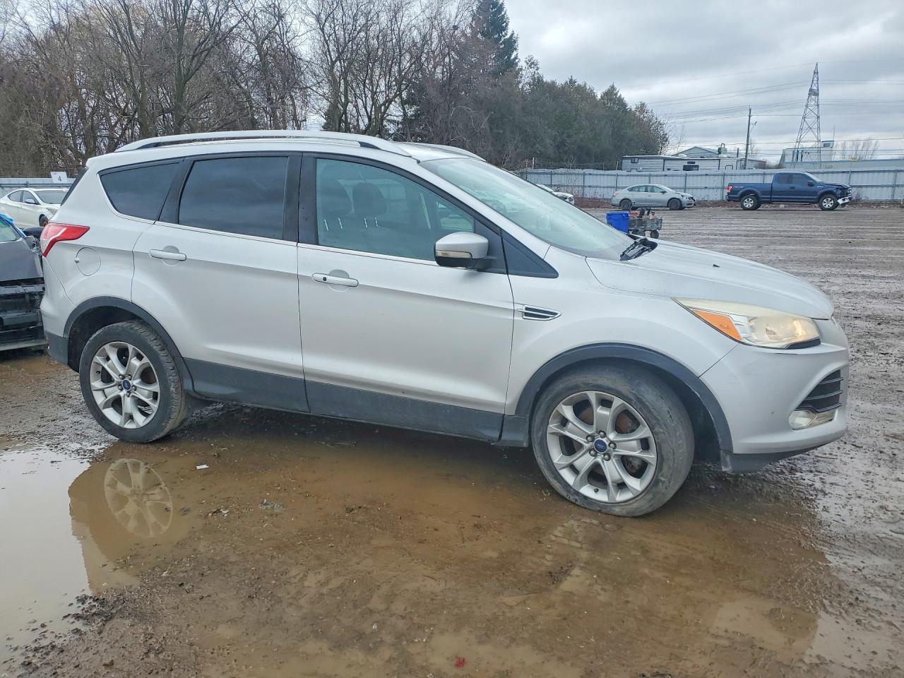 2014 Ford Escape Titanium Silver vin: 1FMCU9J99EUC12829
