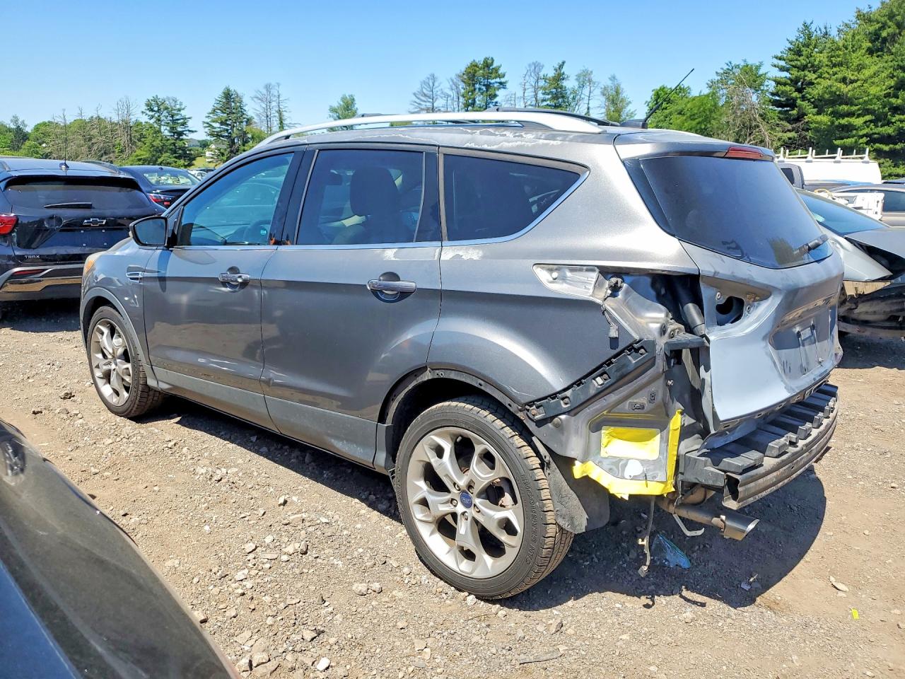 2014 Ford Escape Titanium Silver vin: 1FMCU9J99EUC26911