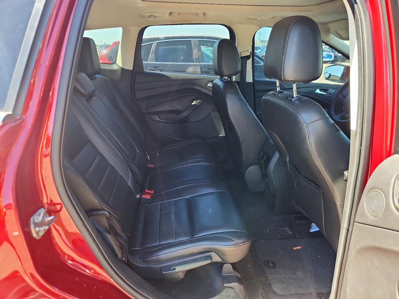 2014 Ford Escape Titanium Red vin: 1FMCU9J99EUD15992
