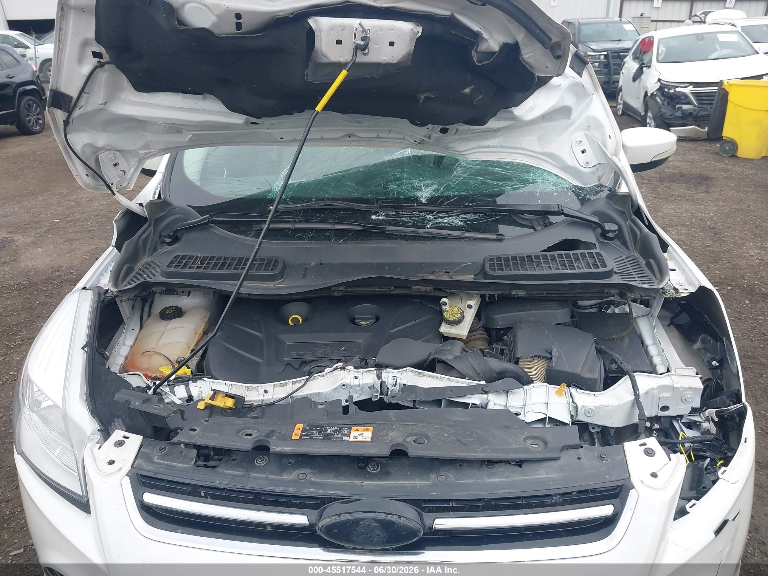 2014 Ford Escape Titanium Белый vin: 1FMCU9J99EUD32064