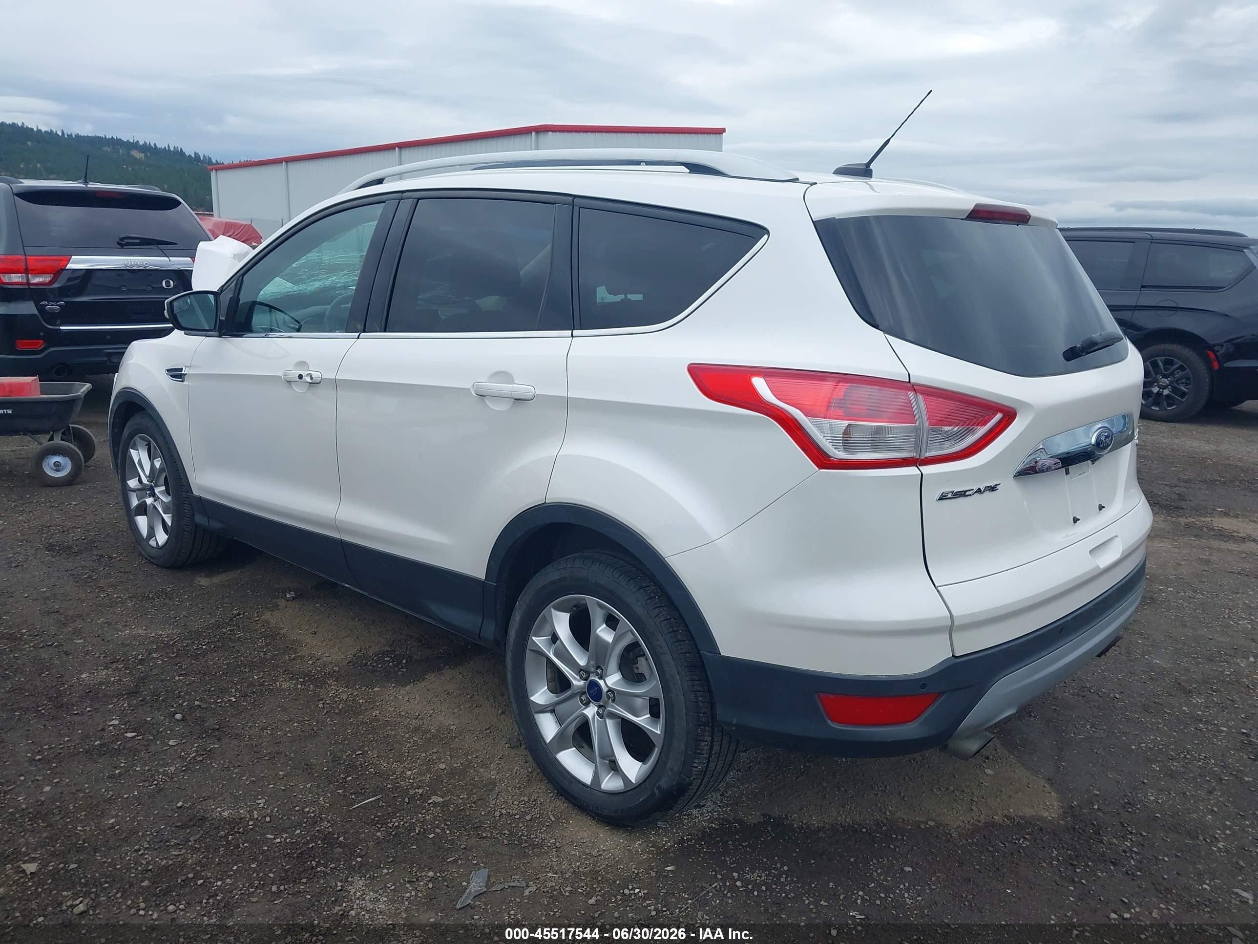 2014 Ford Escape Titanium Белый vin: 1FMCU9J99EUD32064