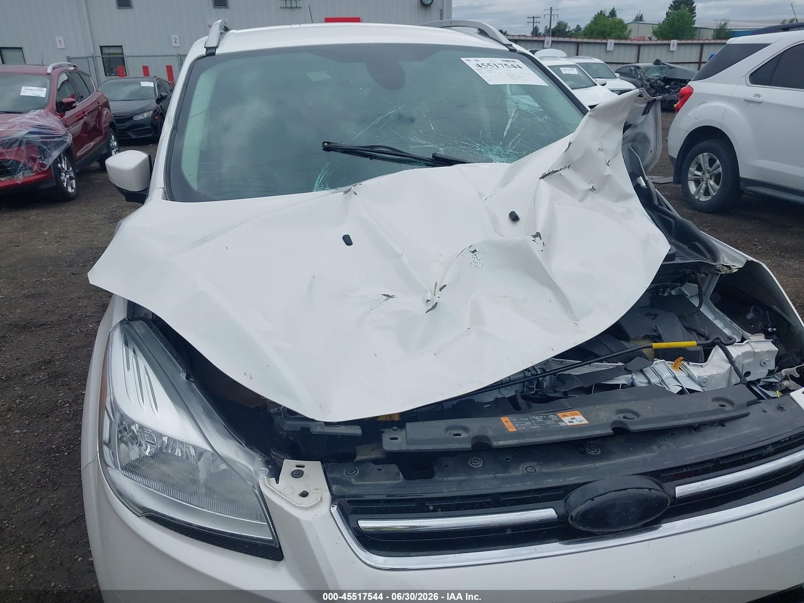 2014 Ford Escape Titanium Белый vin: 1FMCU9J99EUD32064