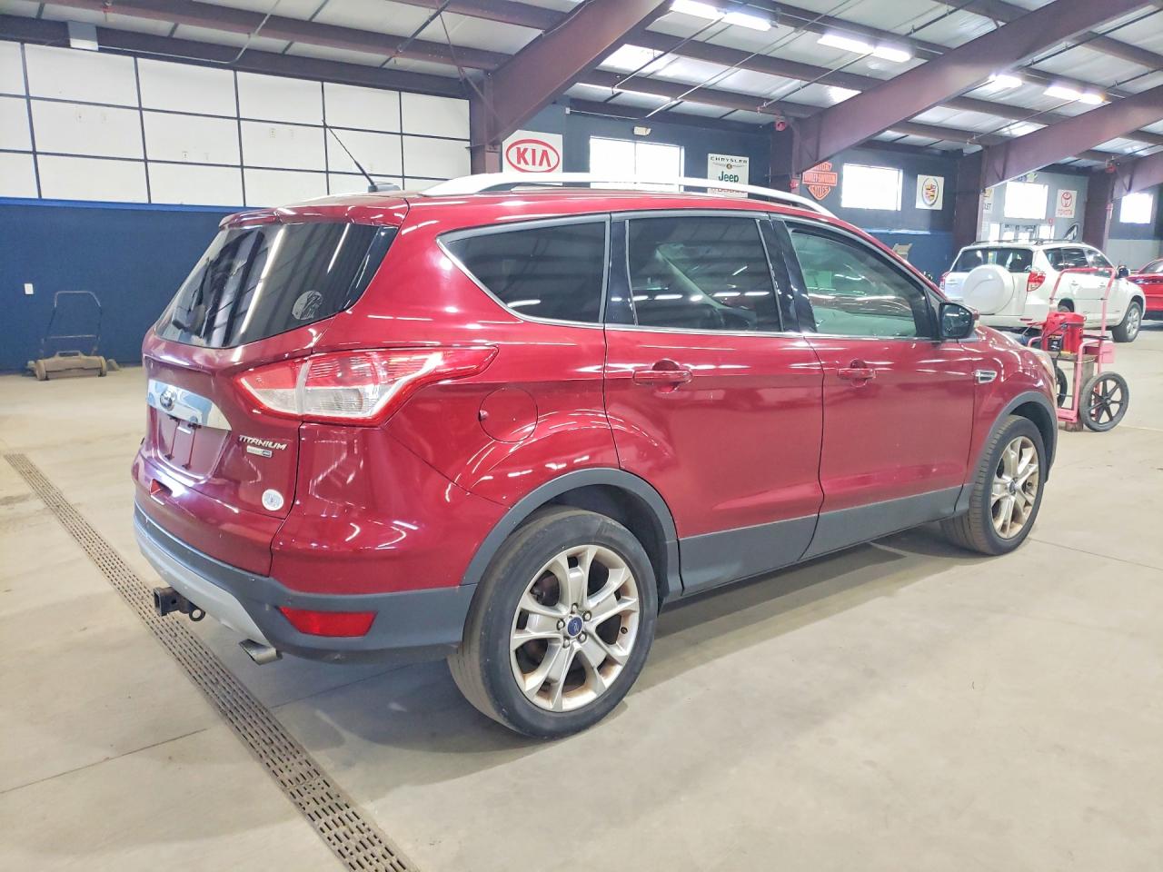 2014 Ford Escape Titanium Red vin: 1FMCU9J99EUE31466