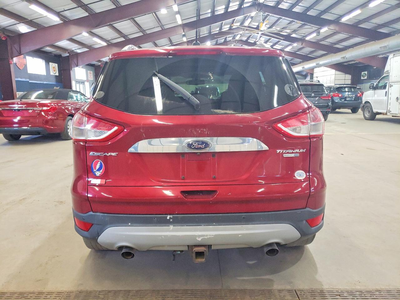 2014 Ford Escape Titanium Red vin: 1FMCU9J99EUE31466