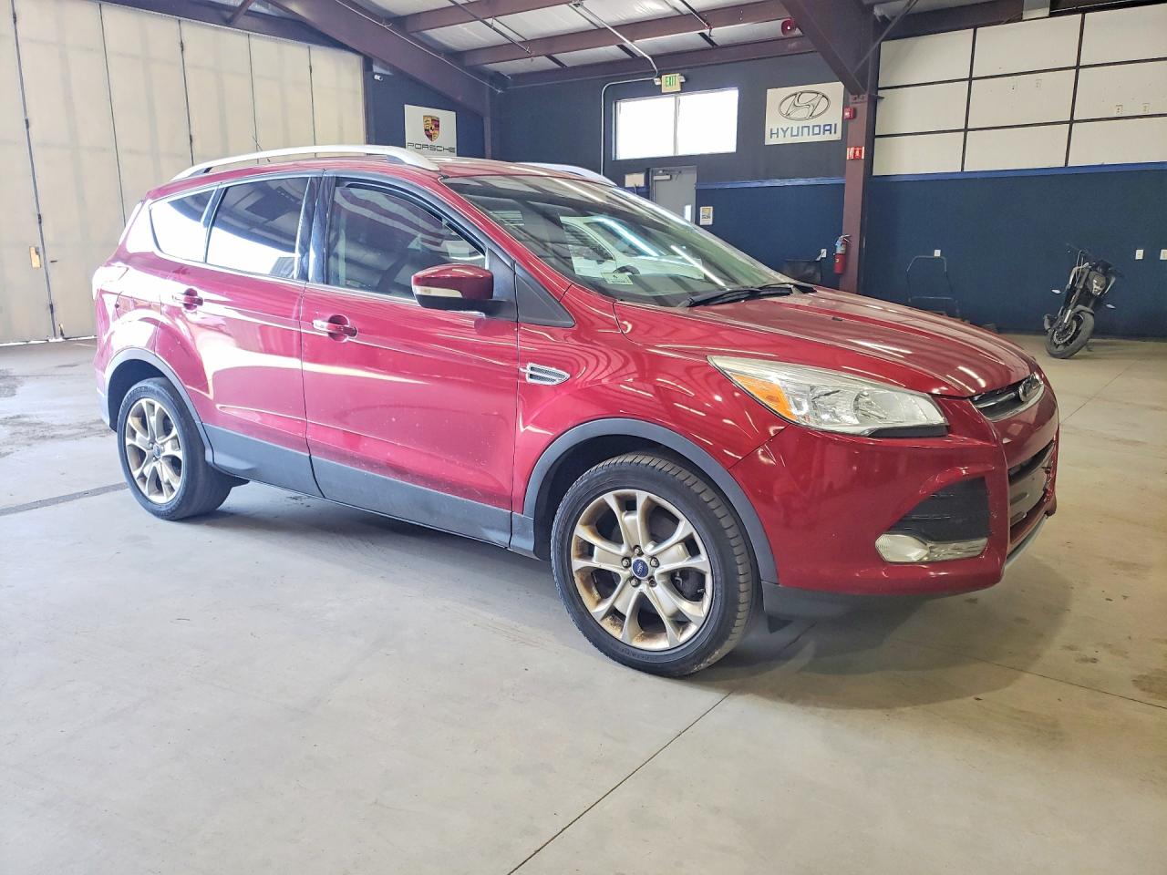 2014 Ford Escape Titanium Red vin: 1FMCU9J99EUE31466