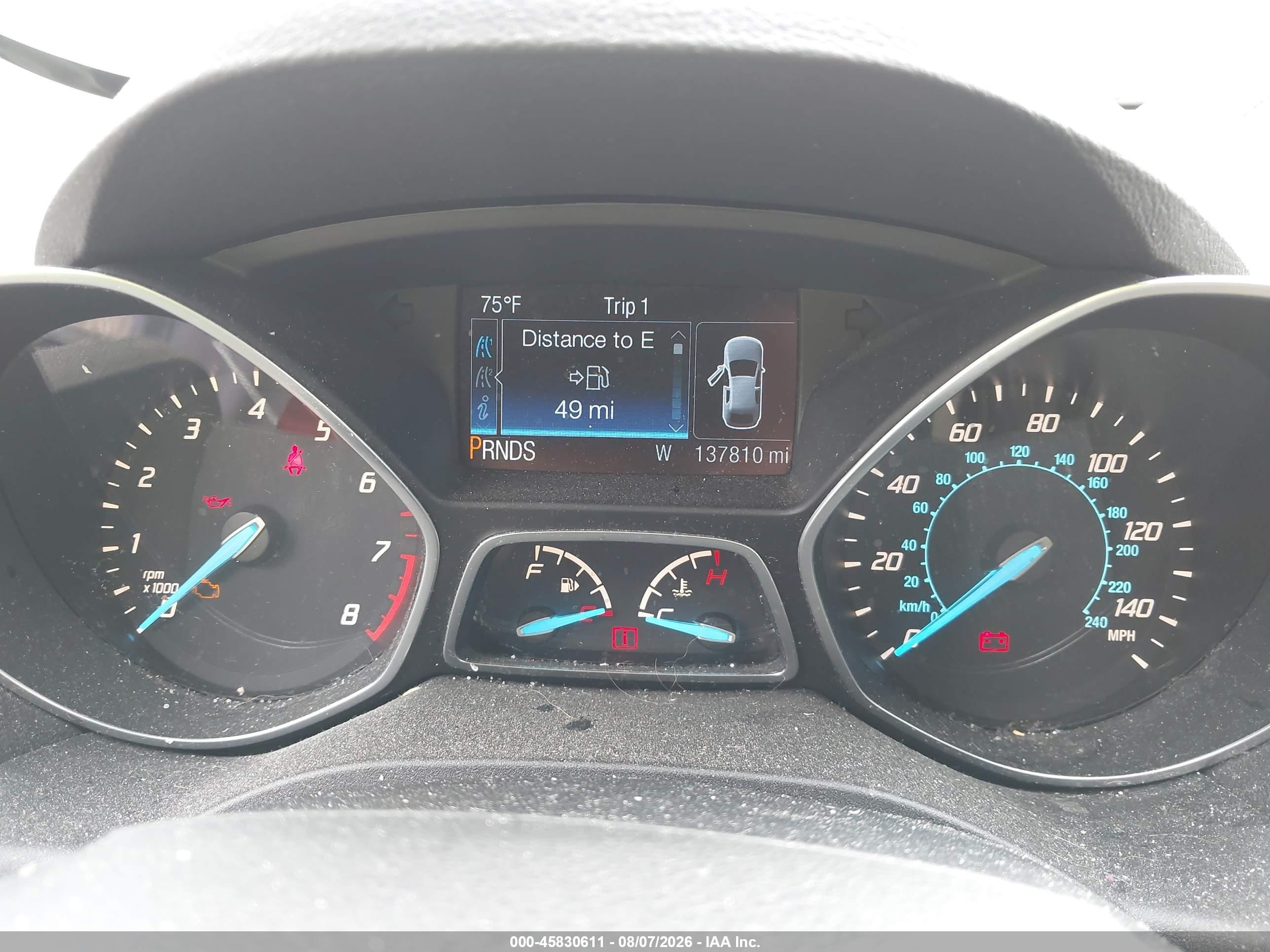 2014 Ford Escape Titanium White vin: 1FMCU9J99EUE45495