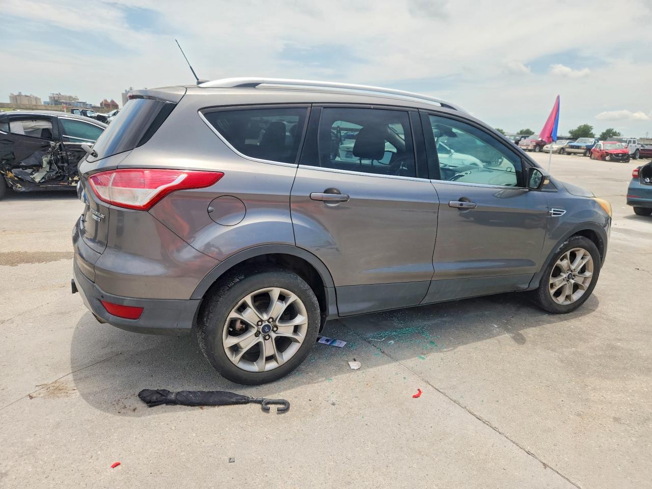2014 Ford Escape Titanium Gray vin: 1FMCU9J99EUE52589