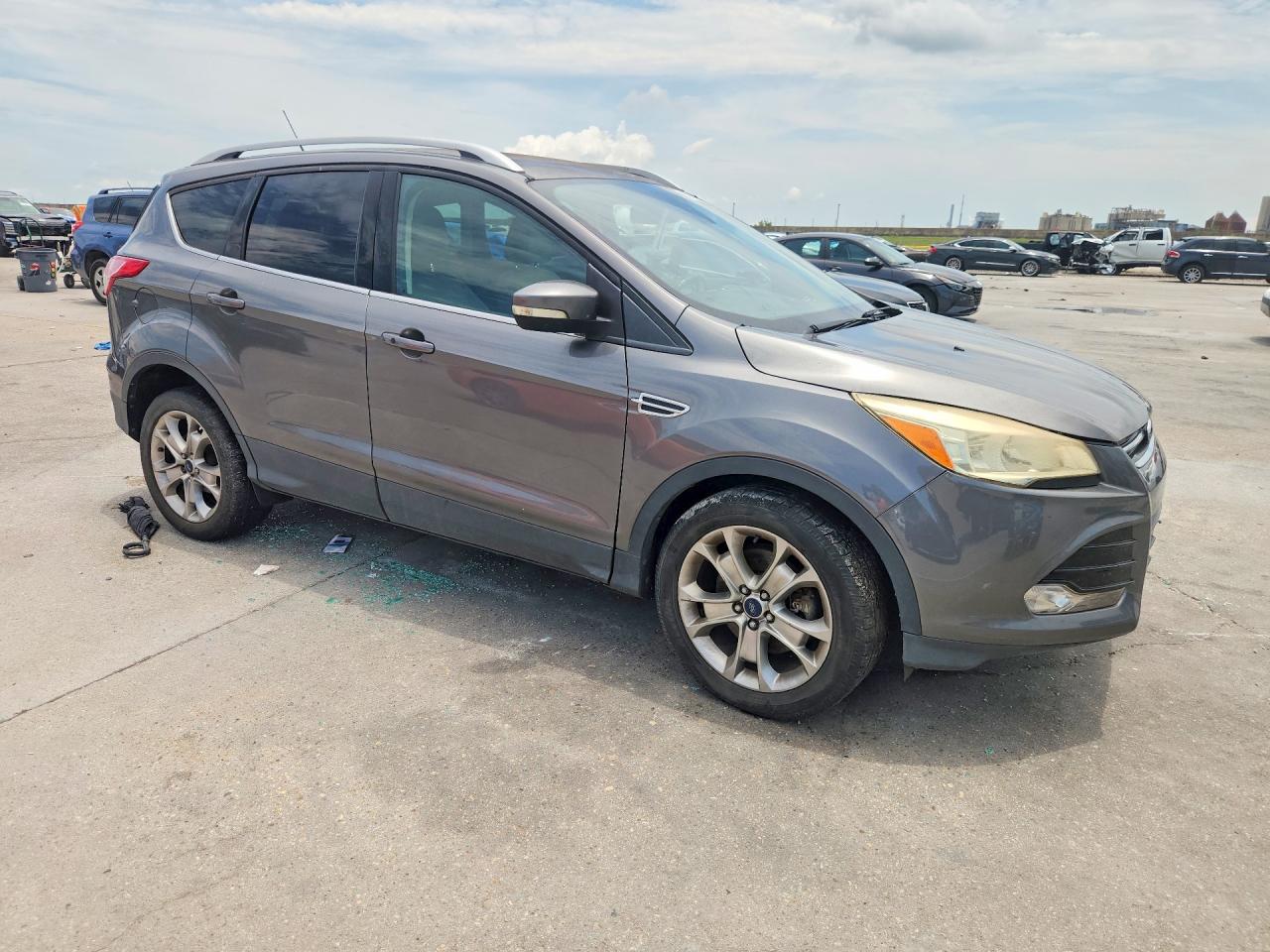 2014 Ford Escape Titanium Gray vin: 1FMCU9J99EUE52589