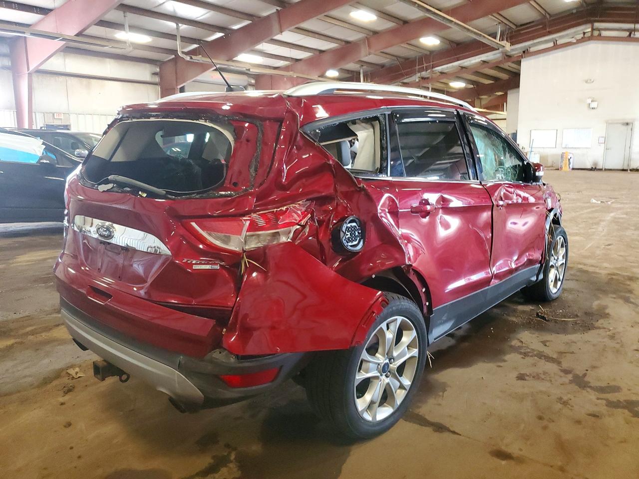 2015 Ford Escape Titanium Бордовый vin: 1FMCU9J99FUB71104