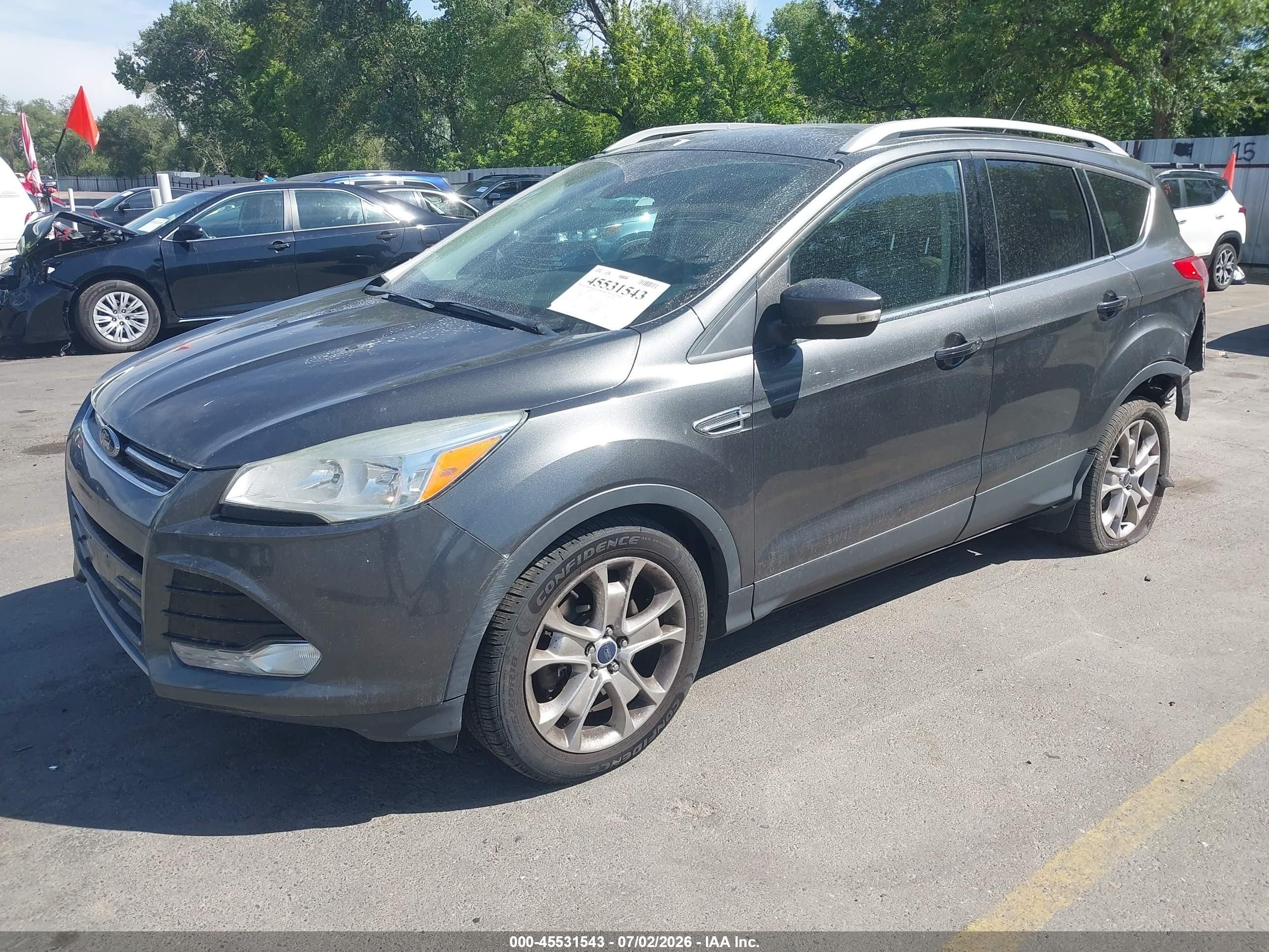 2015 Ford Escape Titanium Gray vin: 1FMCU9J99FUC06594
