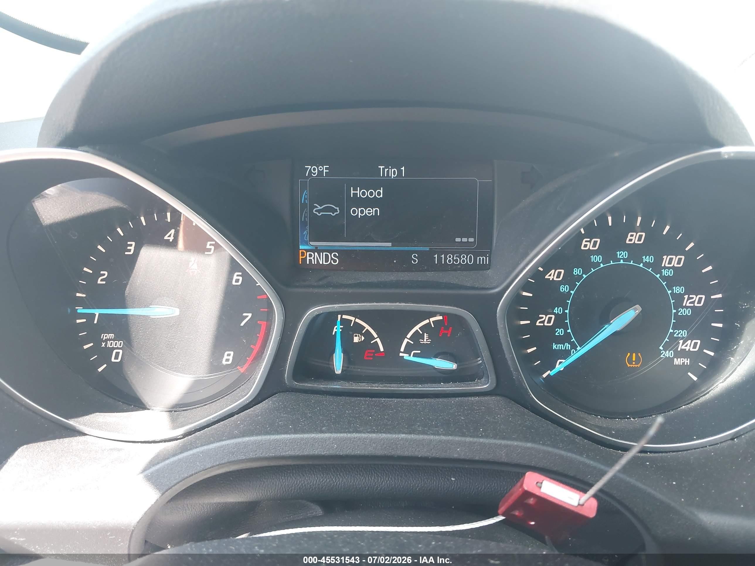 2015 Ford Escape Titanium Gray vin: 1FMCU9J99FUC06594